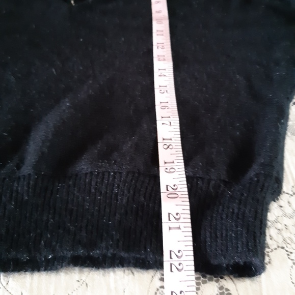 Vintage Ms. Sheryl Black Cut Out Neckline Size S - Picture 7 of 8